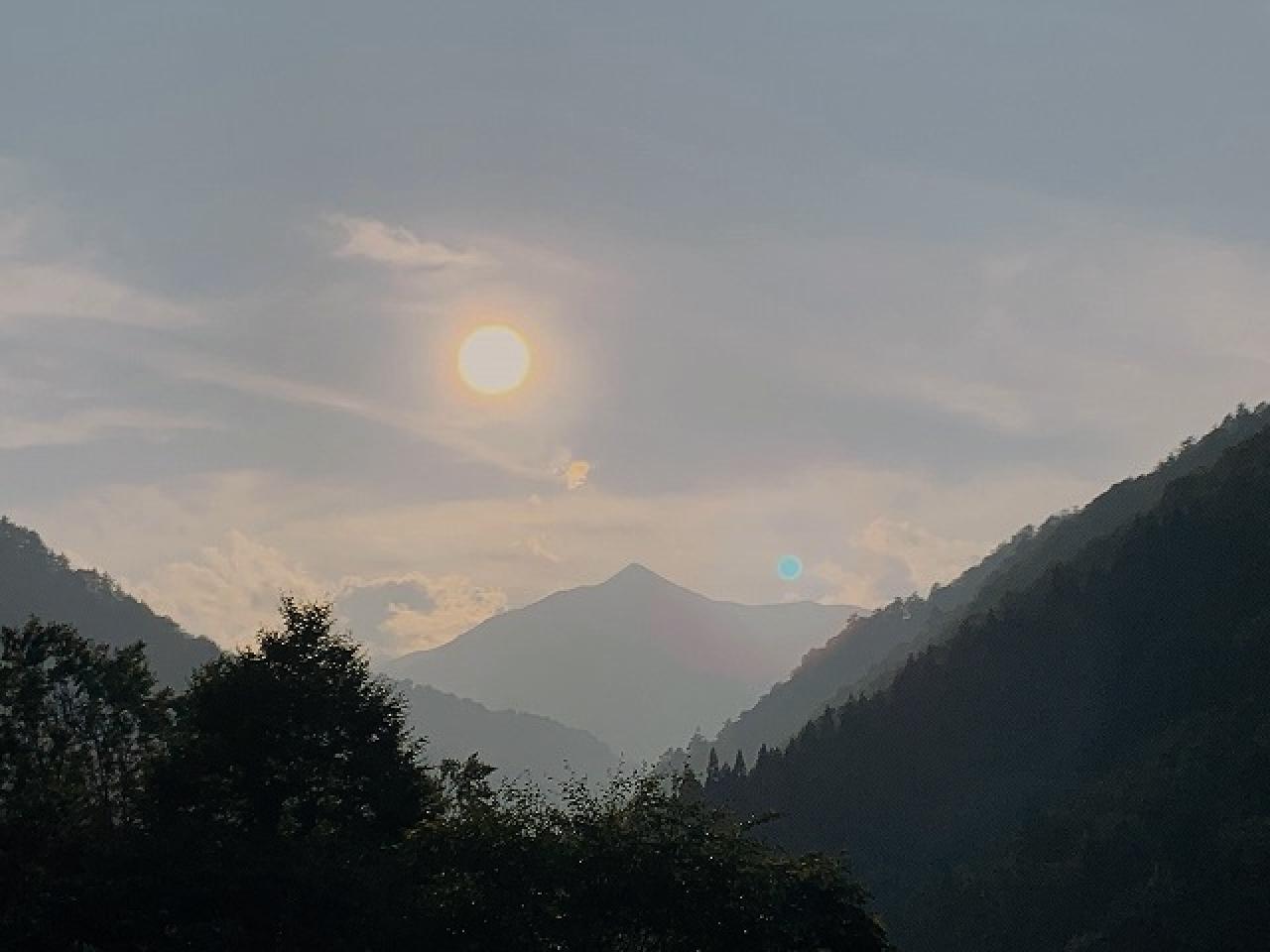 一週間ぶりの太陽