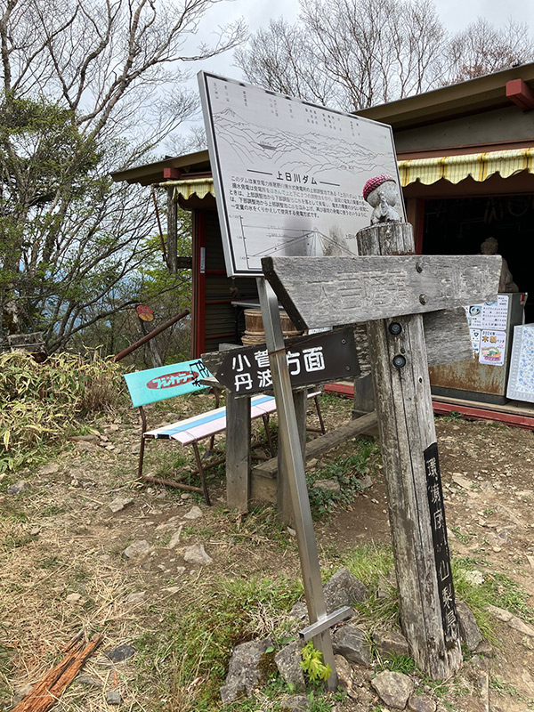 大菩薩峠からの丹波大菩薩道の分岐