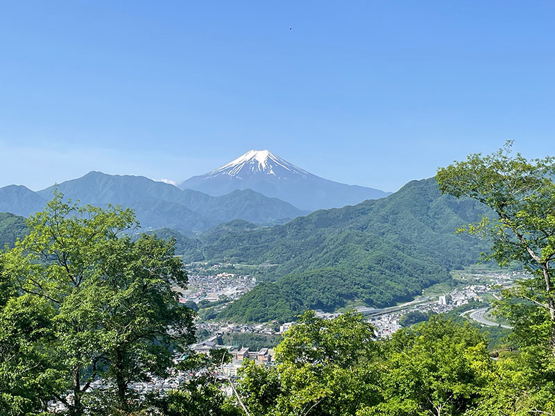 岩殿山山頂からの眺め