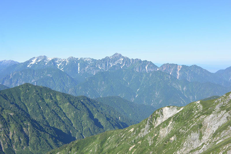 剱・立山方面の展望