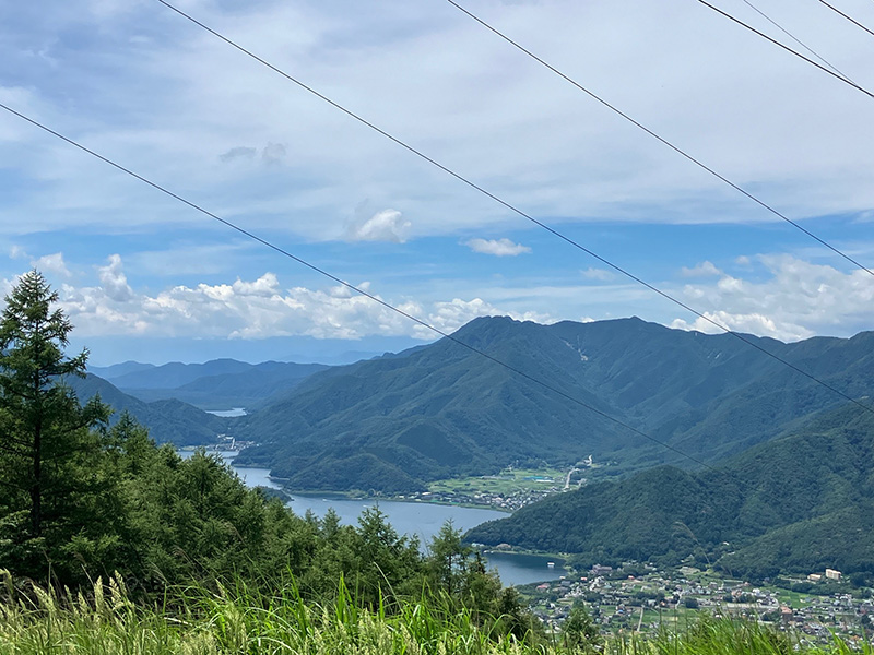 三ツ峠山　河口湖の展望