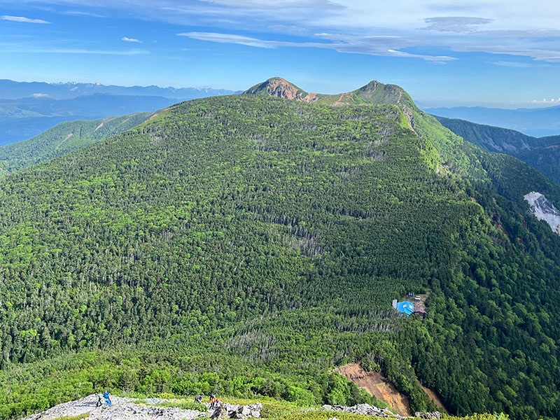 北八ヶ岳方面、天狗岳