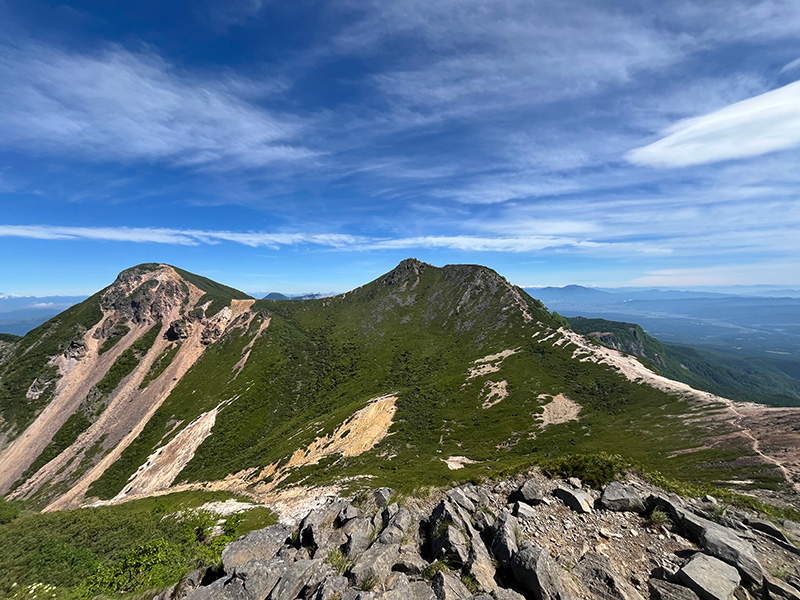 根石岳から眺める天狗岳