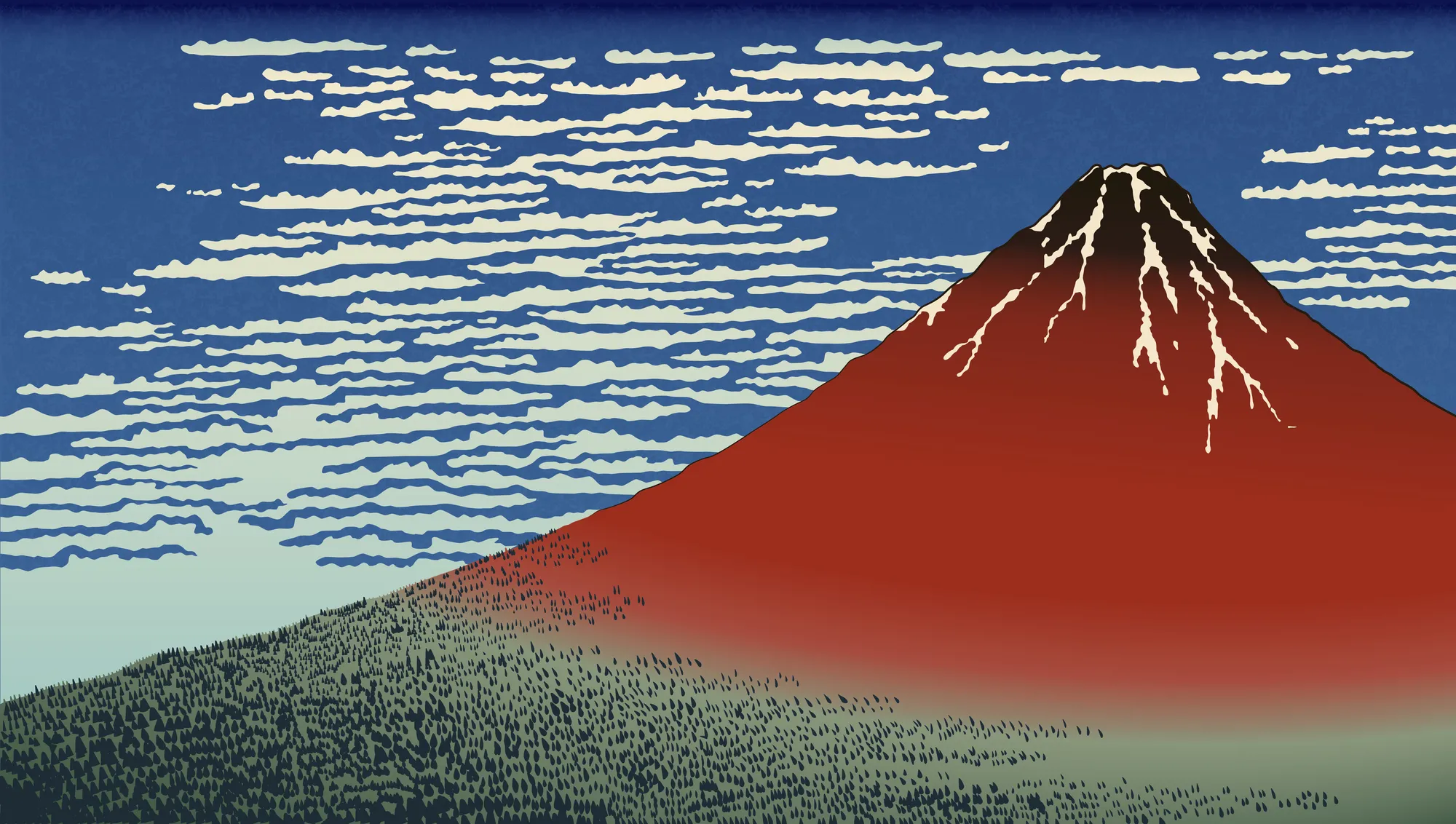 富士山の絵